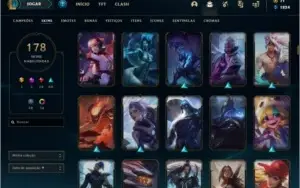 LEAGUE OF LEGENDS | UNICO DONO | + de R$1700,00 em SKINS!