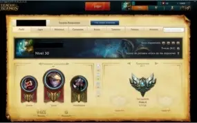 Conta LOL Prata 2, 1 Página de Runa Completa