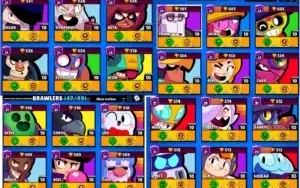 CONTA BRAWL NVL 182 + TODOS OS 51 BRAWLERS FULL
