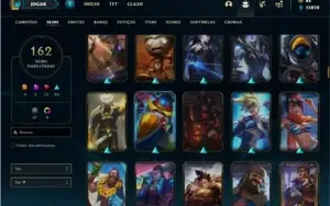Conta Platina 1 com 155 Champs e 162 Skins + 4 Prestigios