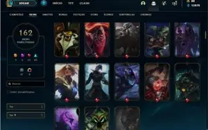 Conta Platina 1 com 155 Champs e 162 Skins + 4 Prestigios