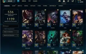 Conta Platina 1 com 155 Champs e 162 Skins + 4 Prestigios