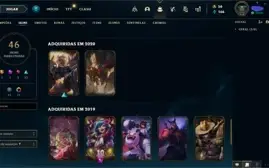 CONTA OURO 3 56 CAMPEOES 46 SKINS