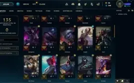 CONTA OURO 3 56 CAMPEOES 46 SKINS