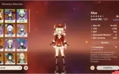 8x5* Xiao/Zhongli/Tartaglia/Klee/Qiqi C1/Mona/Jean/Keqing