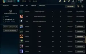 Conta prata 2 com 6 Skins e 26 Champs + 1050 RP