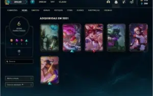 Conta prata 2 com 6 Skins e 26 Champs + 1050 RP