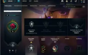 Conta prata 2 com 6 Skins e 26 Champs + 1050 RP