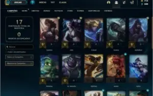 Conta prata 2 com 6 Skins e 26 Champs + 1050 RP