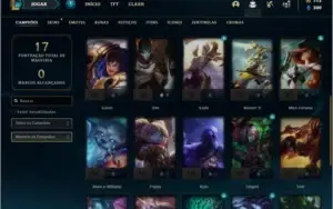 Conta prata 2 com 6 Skins e 26 Champs + 1050 RP