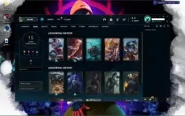 conta de lol gold 4 skins e champs descrição!