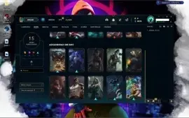 conta de lol gold 4 skins e champs descrição!