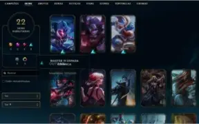 CONTA LOL 31 champs 22 skins