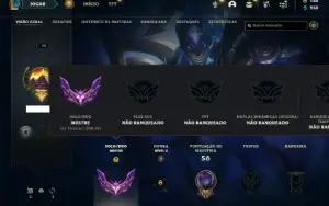 Mestre com 300 PDL + 52 Champs e 9 Skins