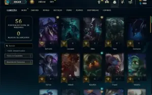 Mestre com 300 PDL + 52 Champs e 9 Skins