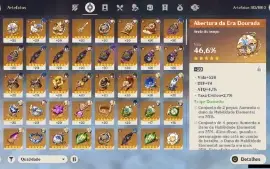 Genshin Impact - Ar55 , 7 Personagens T5 E 4 Arma T5 Bis