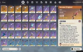 Genshin Impact - Ar55 , 7 Personagens T5 E 4 Arma T5 Bis