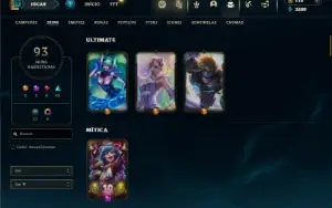 Platina 3 com 100 Champs e 93 Skins ( ADC / JG )