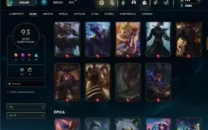 Platina 3 com 100 Champs e 93 Skins ( ADC / JG )