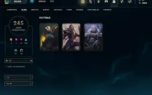 Conta ouro 3 com TODOS os champs e 245 Skins + 600k de Zoe