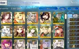 FATE GO SERVIDOR NA 19 SSR 33 SR