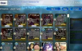 FATE GO SERVIDOR NA 19 SSR 33 SR