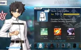 FATE GO SERVIDOR NA 19 SSR 33 SR