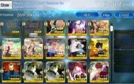 FATE GO SERVIDOR NA 19 SSR 33 SR