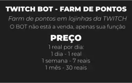 FARM DE PONTOS EM LOJINHAS DA TWITCH