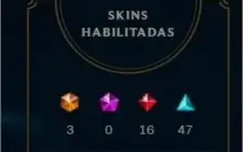 CONTA LEAGUE OF LEGENDS 290 SKINS CRIADA EM 2011