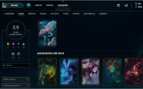 Prata II / MMR Alto / 59 Skins 2 Ult / 126 Champions