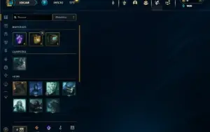 Platina 4 com 27 Champs e 5 Skins + 7 Fragmentos