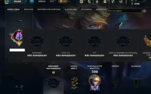 Unranked com 155 champs e 52 Skins ( Criada em 2012 )