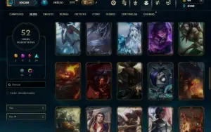 Unranked com 155 champs e 52 Skins ( Criada em 2012 )