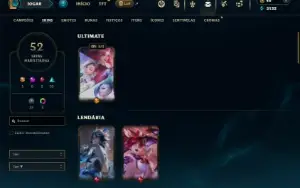 Unranked com 155 champs e 52 Skins ( Criada em 2012 )