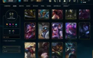 Unranked com 155 champs e 52 Skins ( Criada em 2012 )