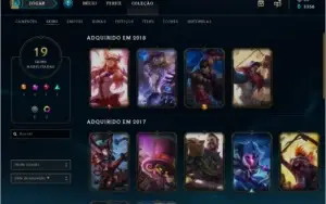 Conta Platina 1 - 68 campeos 19 skins