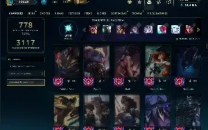 Ferro 4 com TODOS os champs e 239 Skins ( Nivel 925 )