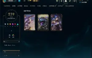 Ferro 4 com TODOS os champs e 239 Skins ( Nivel 925 )