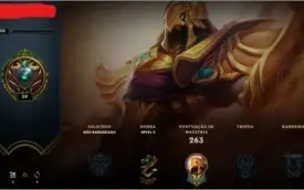 Conta lol com janna vitoriosa, rammus rei e 250 skins