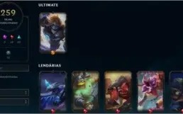 Conta lol com janna vitoriosa, rammus rei e 250 skins