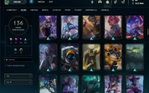 Conta prata 2 com 150 Champs e 136 Skins