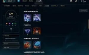 Conta LOL Gold 4