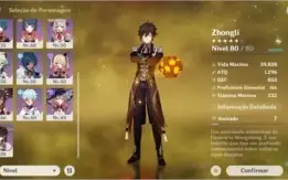 AR 46 , Zhongli(c1) , Venti + 2 armas T5
