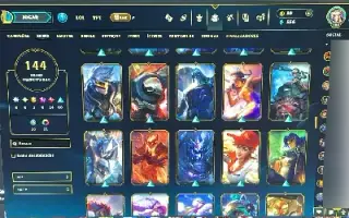 Conta lol platina  platina MMR ALTO 144 skin