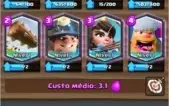 Conta Clash Royale NV9 Arena 9. 4 lendarias. Melhor Preço.