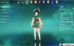 Xiao+Lança de jade + Venti + Mona + Jean