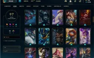 Conta prata 4 com 125 Champs e 97 Skins + 2 Miticas