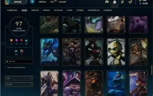 Conta prata 4 com 125 Champs e 97 Skins + 2 Miticas