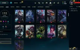 Conta Lol Unranked Lvl 300 Com 132 Skins